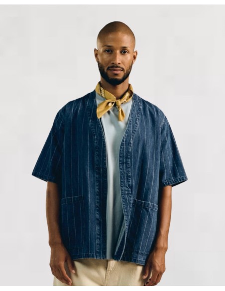 CHEMISETTE STYLE BASEBALL EN JEANS