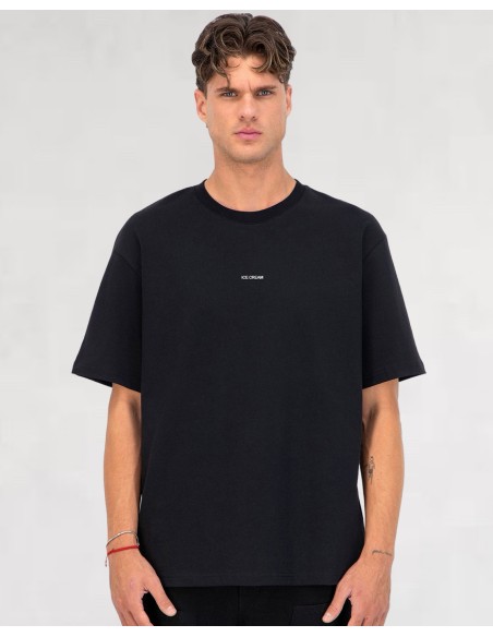 T-SHIRT NOIR "ICE CREAM"