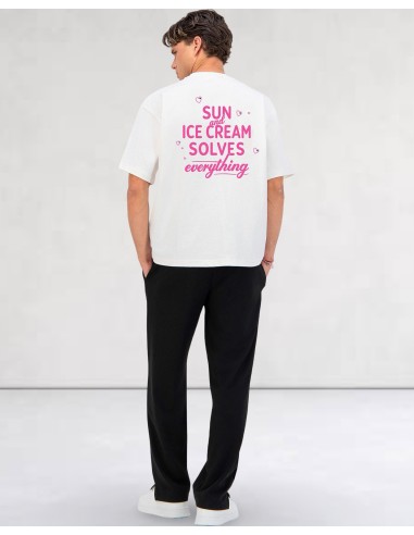 T-SHIRT BLANC "ICE CREAM"