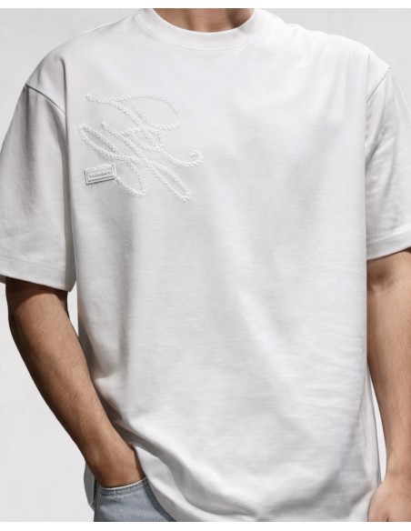 T-Shirt regular blanc "Ingenious"