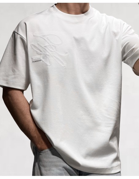 T-Shirt regular blanc "Ingenious"