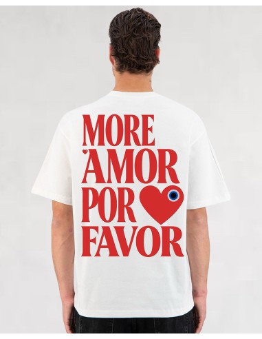 T-SHIRT MORE AMOR BLANC
