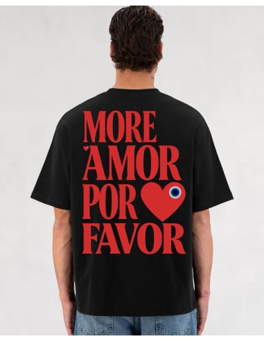T-SHIRT MORE AMOR NOIR