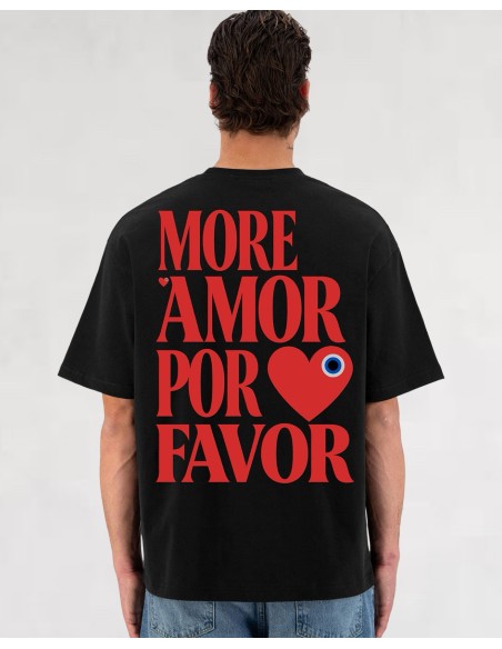 T-SHIRT MORE AMOR NOIR