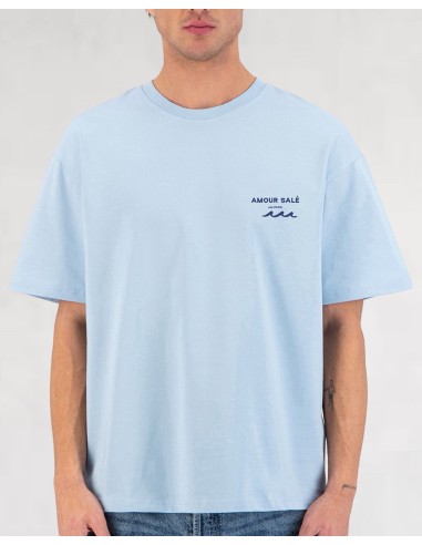 T-SHIRT AMOUR SALÉ BLEU CIEL