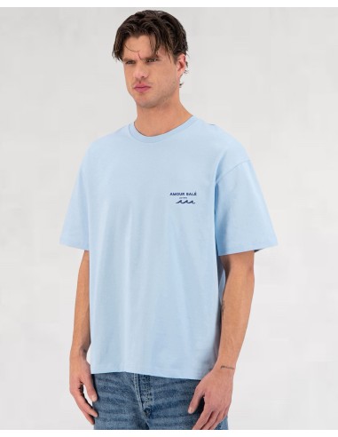 T-SHIRT AMOUR SALÉ BLEU CIEL
