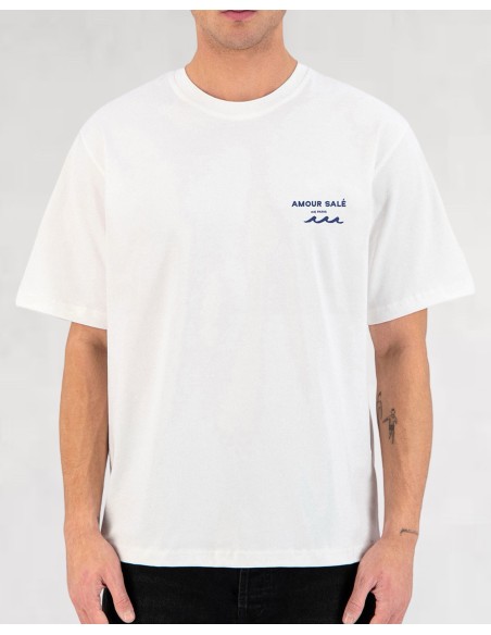 T-SHIRT AMOUR SALÉ BLANC