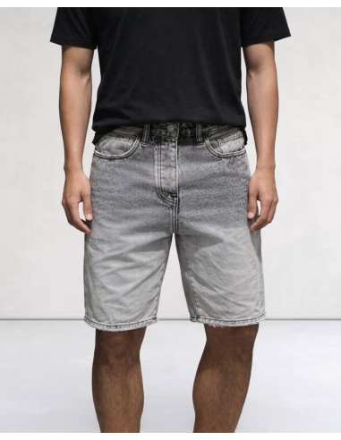 BERMUDA EN DENIM GRIS STRAIGHT FIT