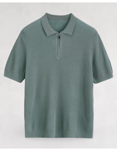 Polo maille fine vert