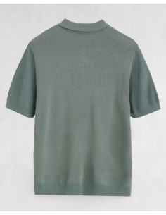 Polo maille fine vert 2