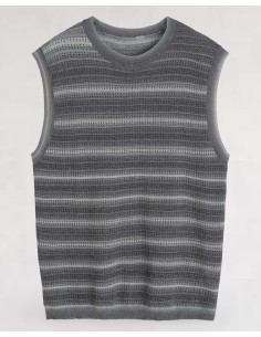 Débardeur en maille fluide gris foncé