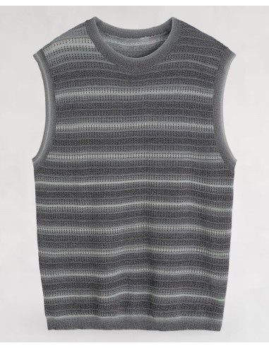 Débardeur en maille fluide gris foncé