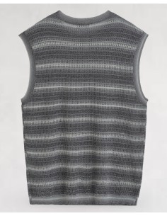 Débardeur en maille fluide gris foncé 2