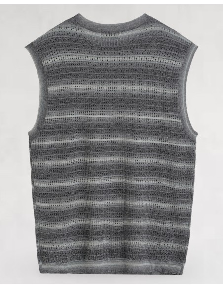 Débardeur en maille fluide gris foncé