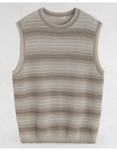 Débardeur en maille fluide beige