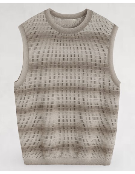 Débardeur en maille fluide beige