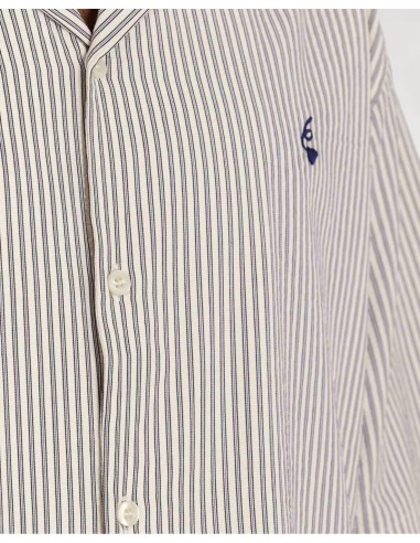 CHEMISETTE LOOSE "STRIPES" BEIGE