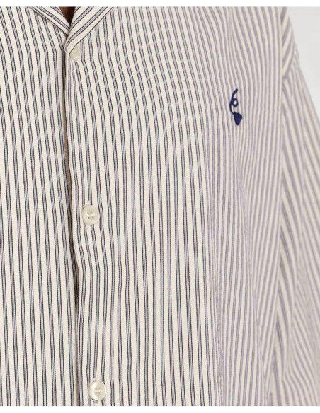 CHEMISETTE LOOSE "STRIPES" BEIGE