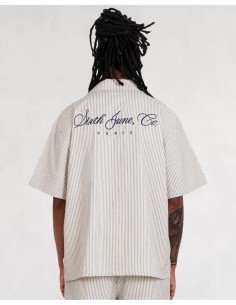 CHEMISETTE LOOSE "STRIPES" BEIGE 2