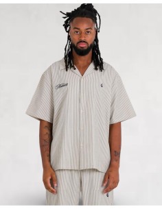 CHEMISETTE LOOSE "STRIPES" BEIGE