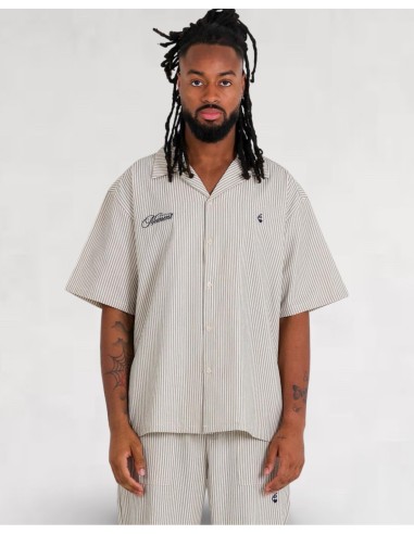 CHEMISETTE LOOSE "STRIPES" BEIGE