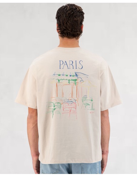 T-SHIRT "PARIS CAFÉ" BEIGE