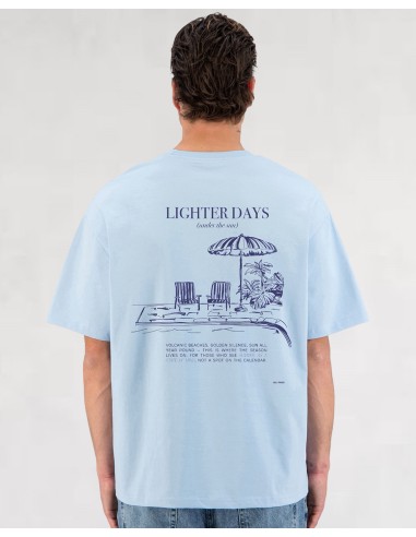 T-SHIRT "LIGHTER DAYS" BLEU