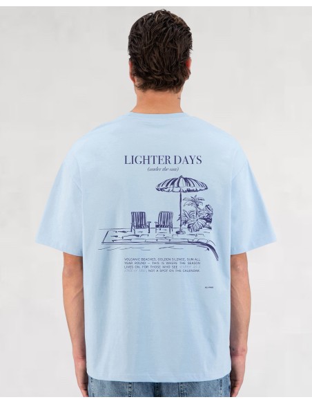 T-SHIRT "LIGHTER DAYS" BLEU
