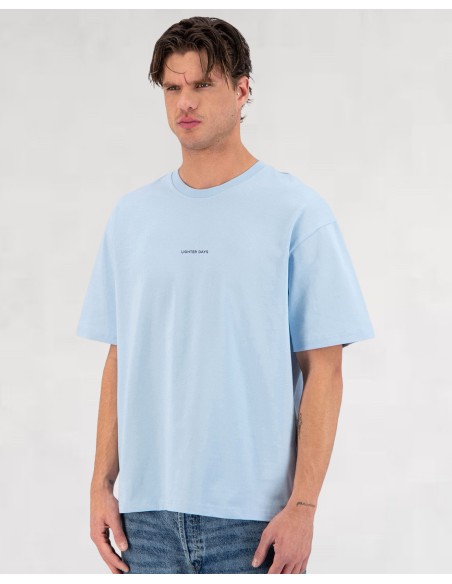 T-SHIRT "LIGHTER DAYS" BLEU