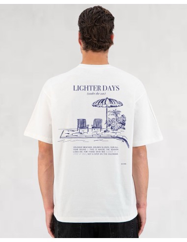 T-SHIRT "LIGHTER DAYS" BLANC
