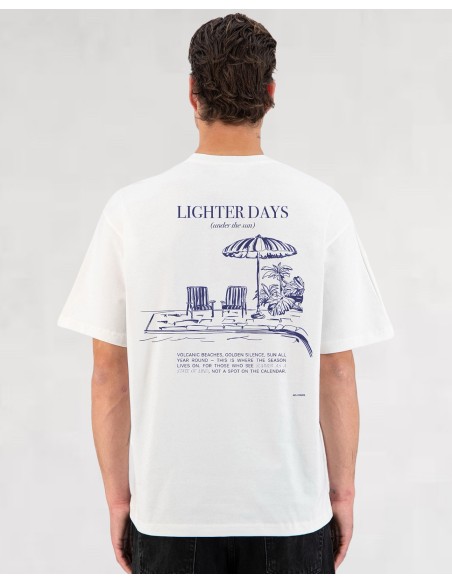 T-SHIRT "LIGHTER DAYS" BLANC