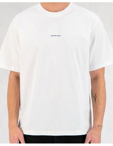 T-SHIRT "LIGHTER DAYS" BLANC