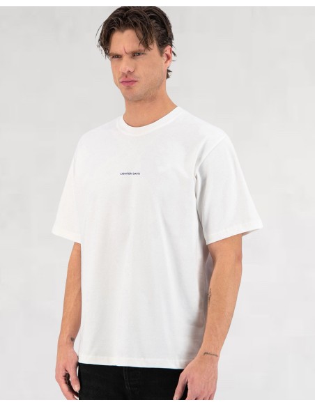T-SHIRT "LIGHTER DAYS" BLANC