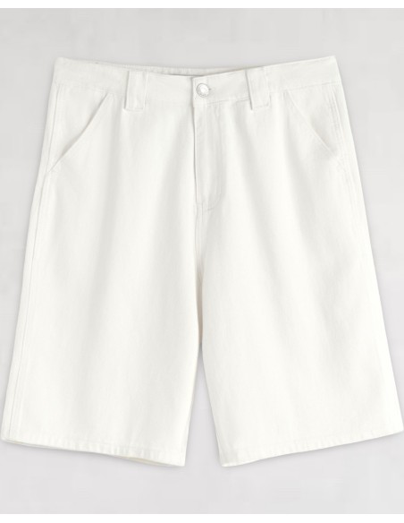 SHORT EN JEANS REGULAR BLANC