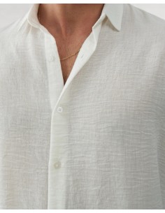 Chemise fluide blanche coupe décontractée 2