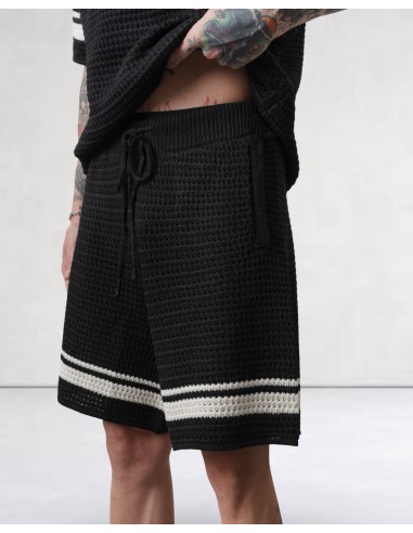 Ensemble T-shirt et short en maille noir