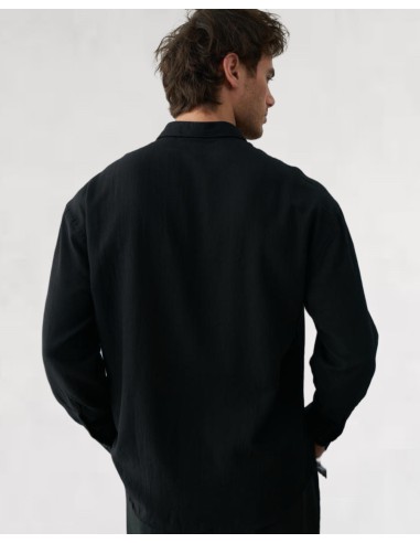Chemise fluide noire coupe décontractée
