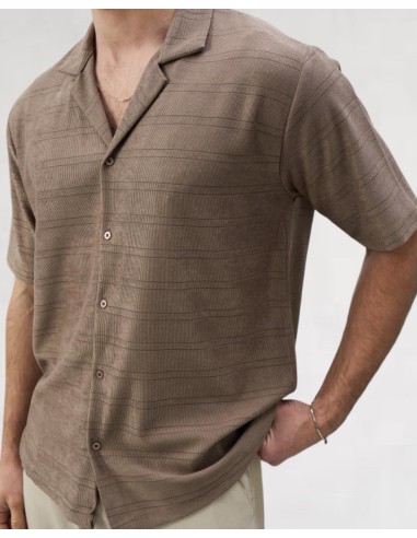 CHEMISETTE FLUIDE MARRON