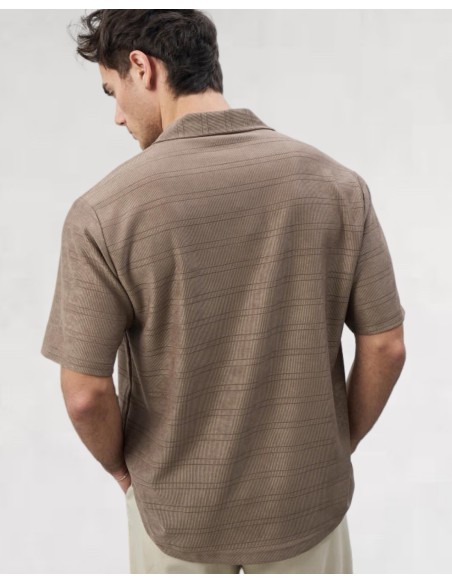 CHEMISETTE FLUIDE MARRON