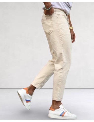 JEANS COUPE BOY BEIGE