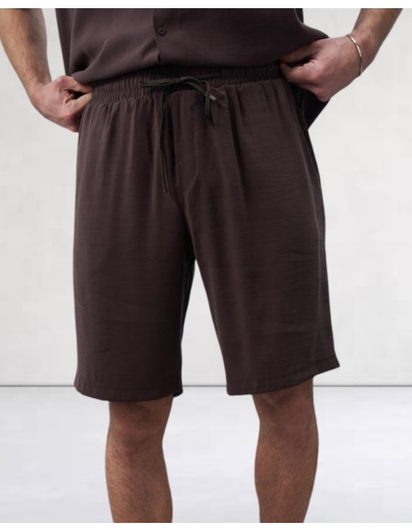 SHORT ULTRA LÉGER MARRON