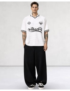 POLO MAILLE SOCCER OVERSIZE BLANC 2