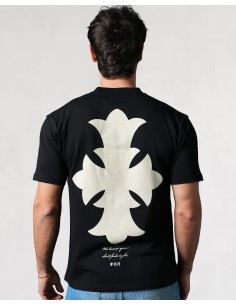 T-SHIRT REGULAR "CROSS" NOIR