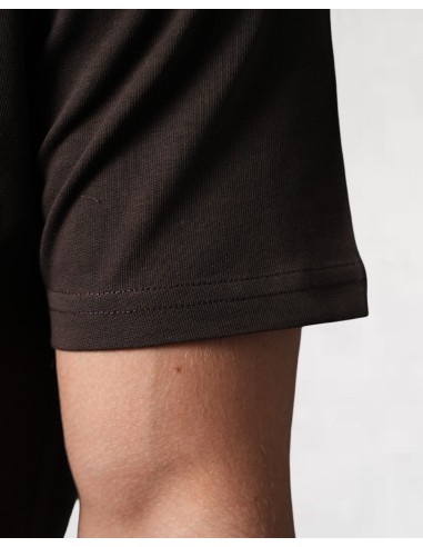 T-SHIRT REGULAR "CROSS" MARRON