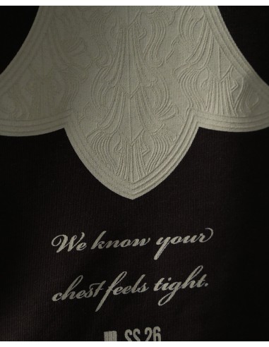 T-SHIRT REGULAR "CROSS" MARRON