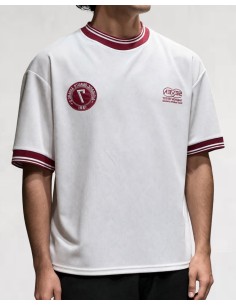 T-SHIRT MAILLE SOCCER BLANC