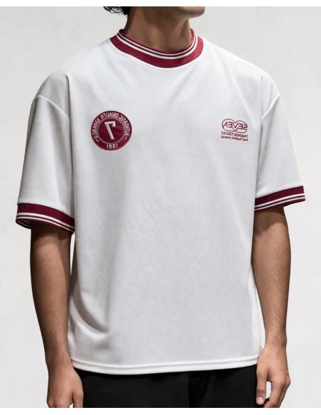 T-SHIRT MAILLE SOCCER BLANC