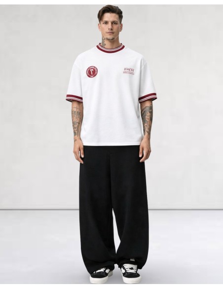 T-SHIRT MAILLE SOCCER BLANC
