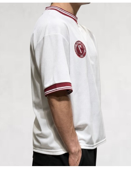 T-SHIRT MAILLE SOCCER BLANC