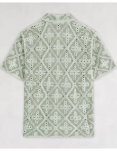 CHEMISE TEXTURÉE EN MAILLE VERT D'EAU 2